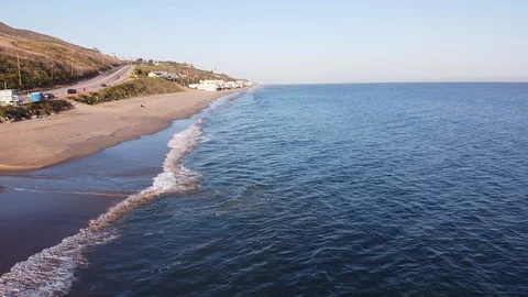 Beach Waves Stock Footage 128946381