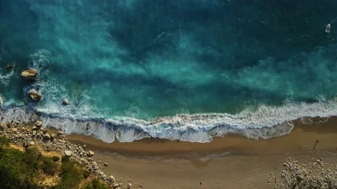 Beach with waves Stock Footage 226945521