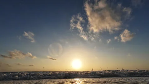 Beach waves. Stock Footage 279081236