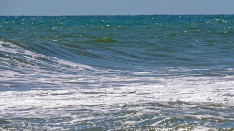BEACH WAVES LONG SHOT 스톡 동영상 250351207