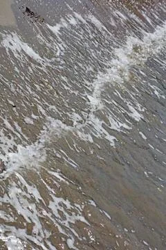 Beach waves macro abstract background high quality 50,6 Megapixels Stock Photos