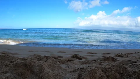 Beach, Waves, Ocean, Maui Ocean Waves Crashing Video stock 246898531