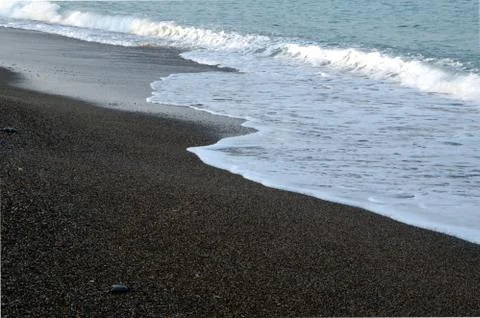 Beach with waves Stock Photos