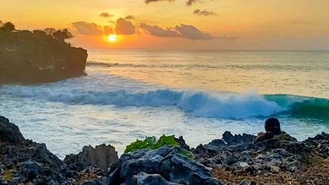 Beach waves Stock Photos