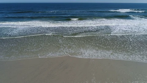 Beach &amp; Waves in Ponte Vedra Beach, Florida Stock Footage 70880139