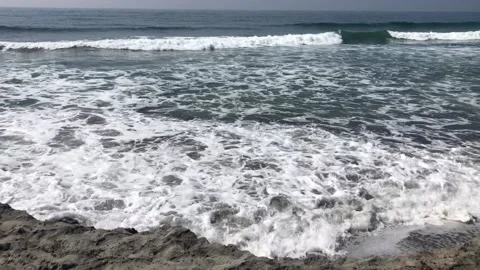 Beach waves, relaxing sounds Vidéo 140692982