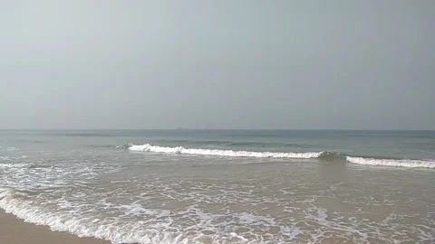 Beach, waves sand and sky 스톡 동영상 154263080