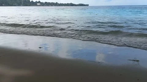 Beach Waves Scenery Video stock 243069687