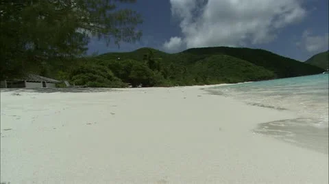 Beach, waves on shore Stock Footage 22663603