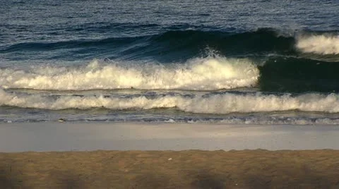 Beach waves slo mo 1 스톡 동영상 12290377