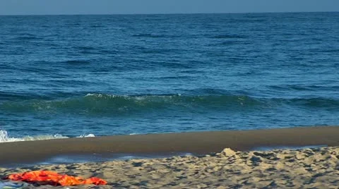 Beach waves slomo 2 스톡 동영상 12290224