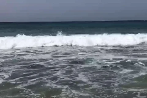 Beach Waves Slow Motion 21 Stock Footage 96348236