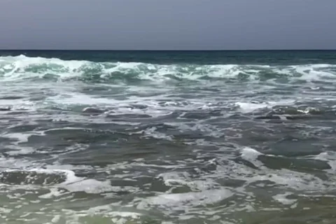 Beach Waves Slow Motion 22 Stock Footage 96348212