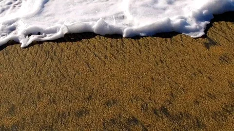 Beach &amp; Waves Slow Motion Video stock 85823076