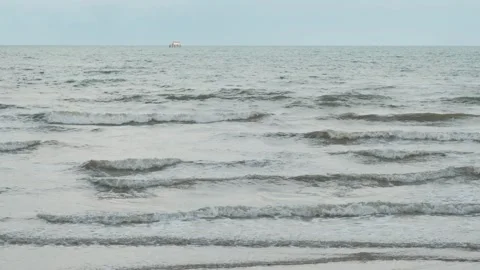 The beach waves with slow motion Stock Footage 244591501