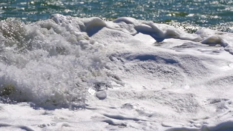 BEACH WAVES SLOW MOTION 스톡 동영상 250352387