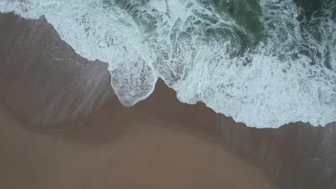 Beach Waves Top View  Stock Footage 167947918