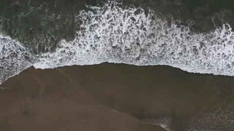Beach waves - Tracking shot moving from left to right Stock Footage 236511083