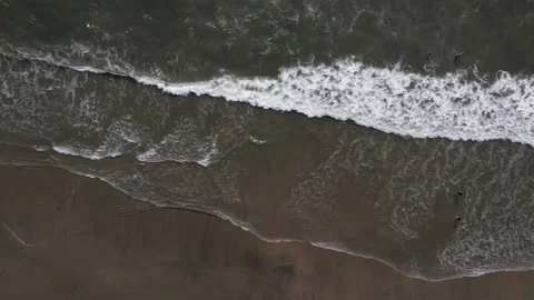 Beach waves - Tracking shot moving from right to left Stock Footage 236511088