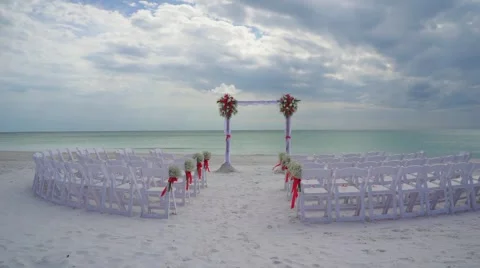 Beach Wedding Stock Footage