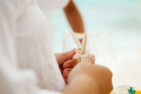 Beach wedding, wedding decor Fotos de archivo