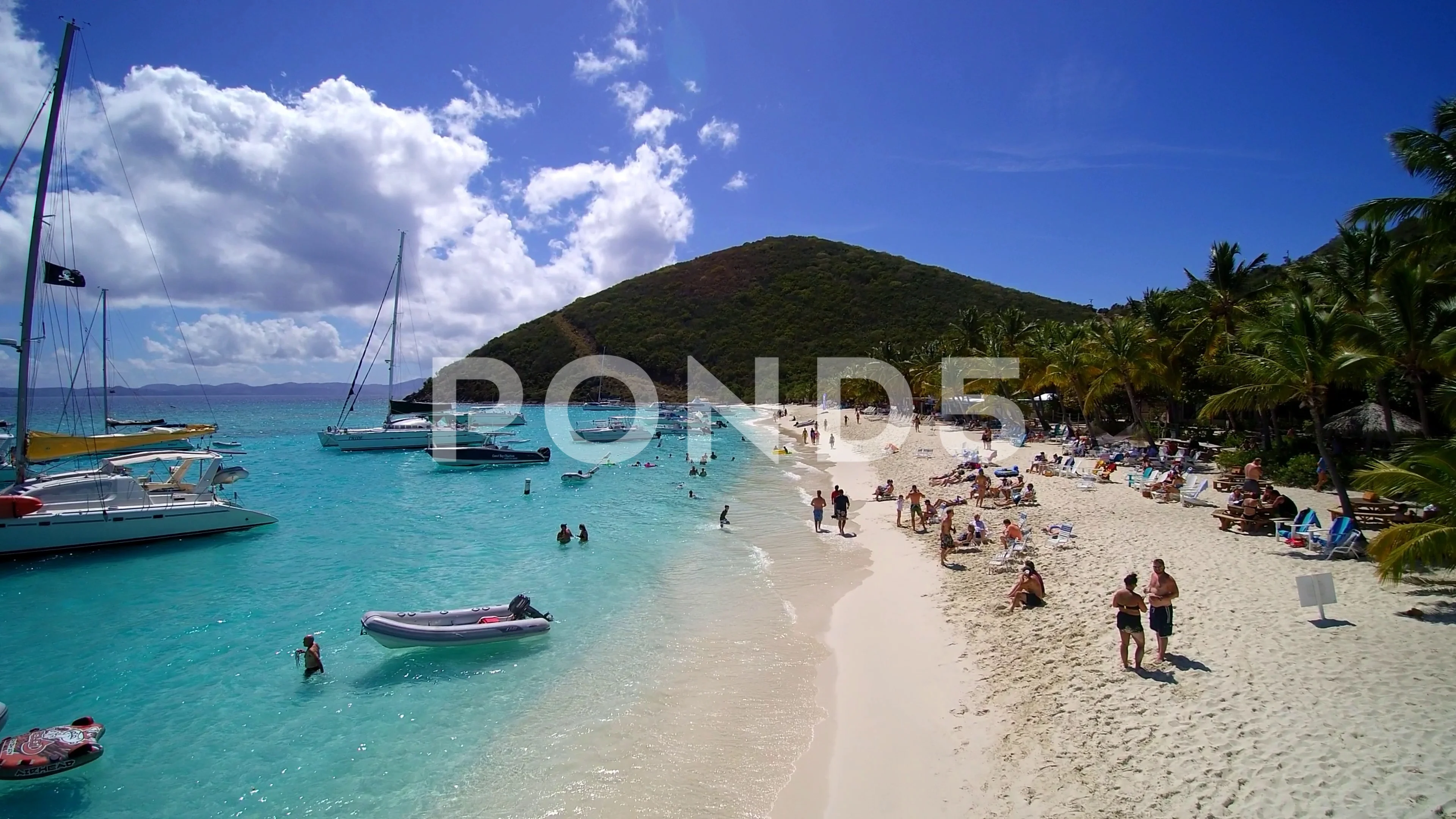 Beach At White Bay Jost Van Dyke Bvi Stock Video Pond5