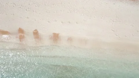 The beach with white marble pebbles and turquoise sea on the Greek island of Stock Footage 239076317