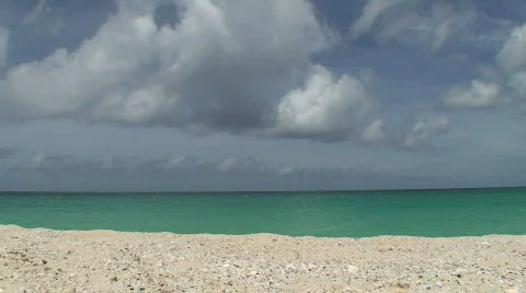 Beach: White Sand Beach Stock Footage 476666