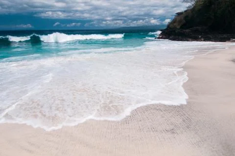 Beach with white sand 스톡 사진