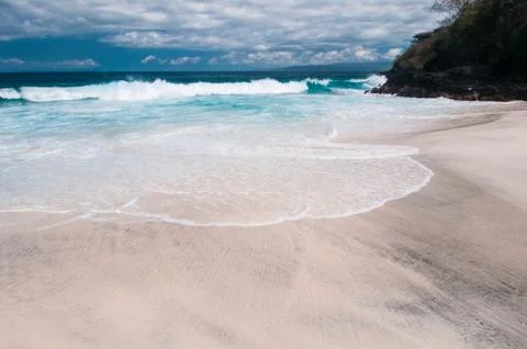 Beach with white sand Stock Photos