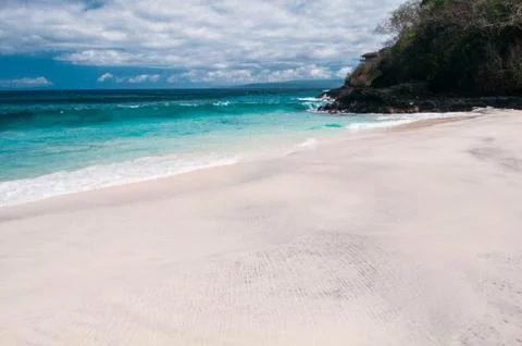 Beach with white sand Stock Photos