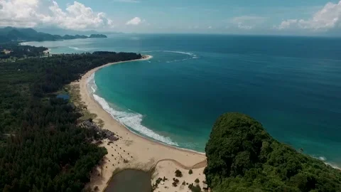 Beach, white, sands, nature, Stock Footage 247702302