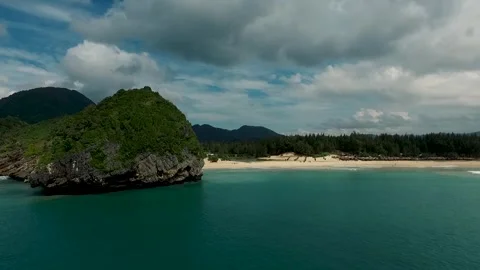 Beach, white, sands, nature, Stock Footage 247702396