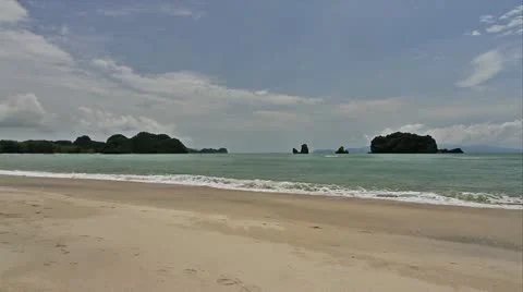 Beach Wide Shot Stock Footage 11133758