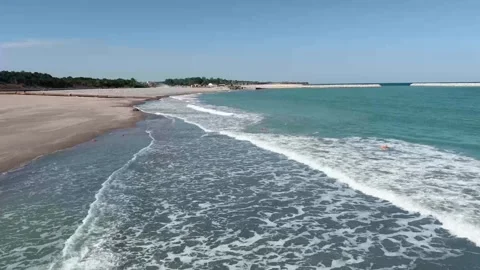 Beach widening site Stock Footage 284113673
