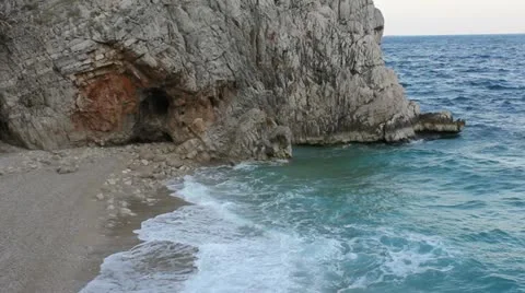 Beach at winter Stock-Footage 10823612