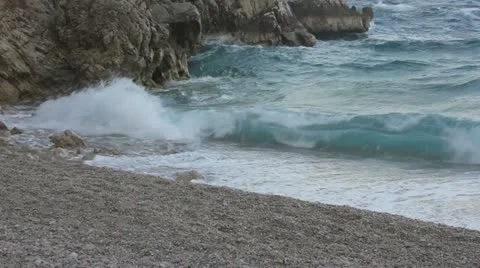 Beach at winter 스톡 동영상 10824365