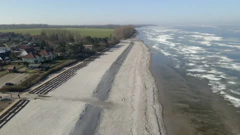The beach in winter Stock Footage 149053900