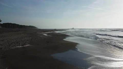 Beach without peoples Stock Footage 254470034