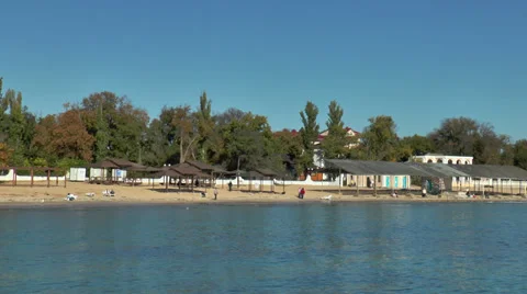 Beach in Yevpatoriya 動画素材 32086999