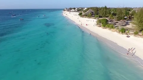 The beach of Zanzibar island Stock Footage 71242459