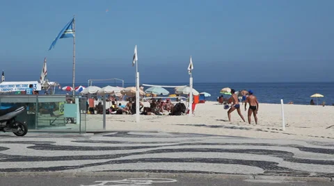 Beachball copacabana Stock Footage 37628944