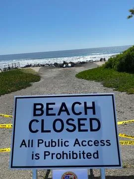 BeachClosed1 Fotos Stock