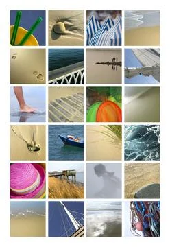 Beaches and holidays Stock Photos