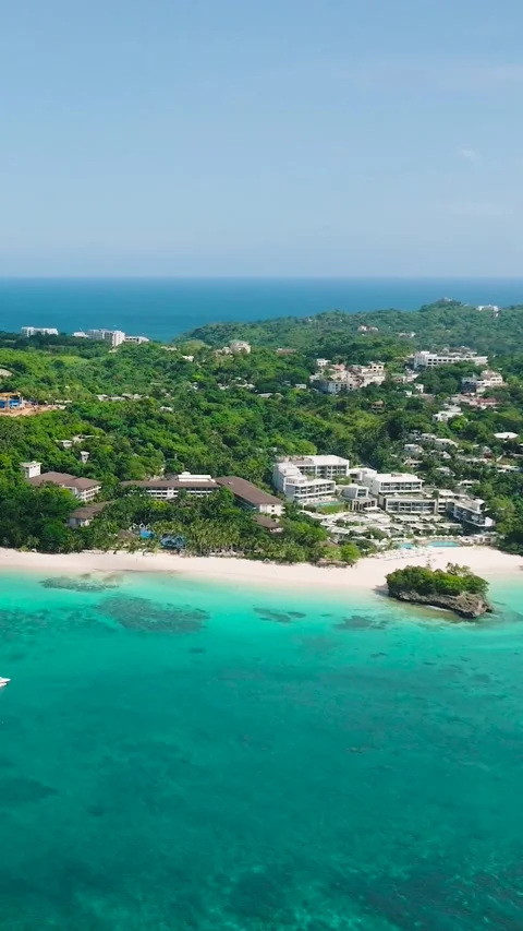 Beaches in Boracay, Philippines. Stock Footage 304811711