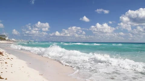 The Beaches of Cancun, Mexico Vídeo Stock 230041141
