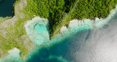 Beaches in Coron, Palawan. Philippines. Stock Footage 264320992