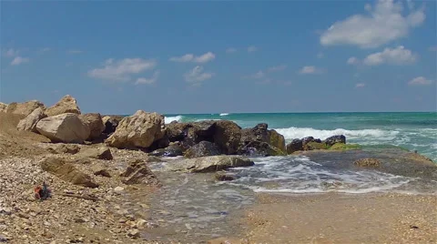 Beaches of Haifa4 Stock Footage 51381879