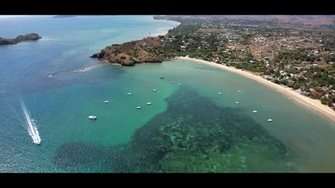 Beaches of Madagascar, Nosy be - Palm beach, anamorphic video Видео 293407568