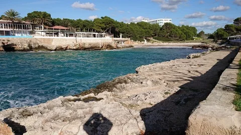 Beaches of Menorca during wintertime part2 Video stock 99949985